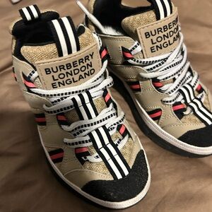 Burberry Kids Sneakers - Beige, Black, and Pink